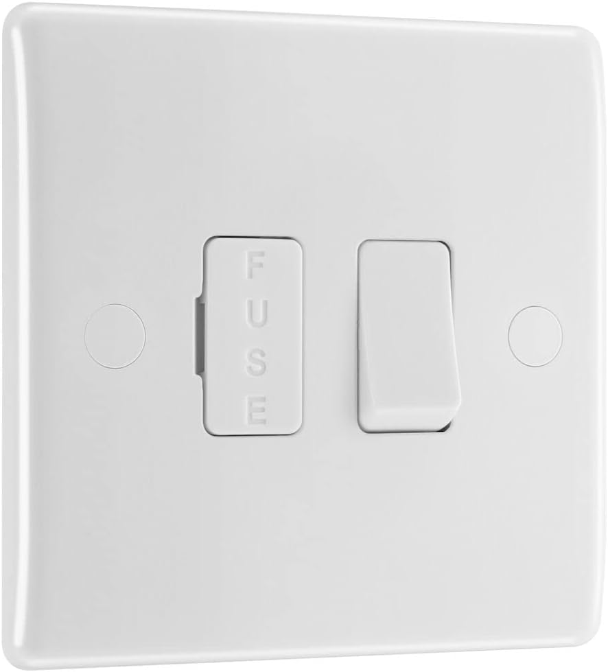 BG Electrical Switched Fused Connection Unit Nexus 800 White 13A 35mm
