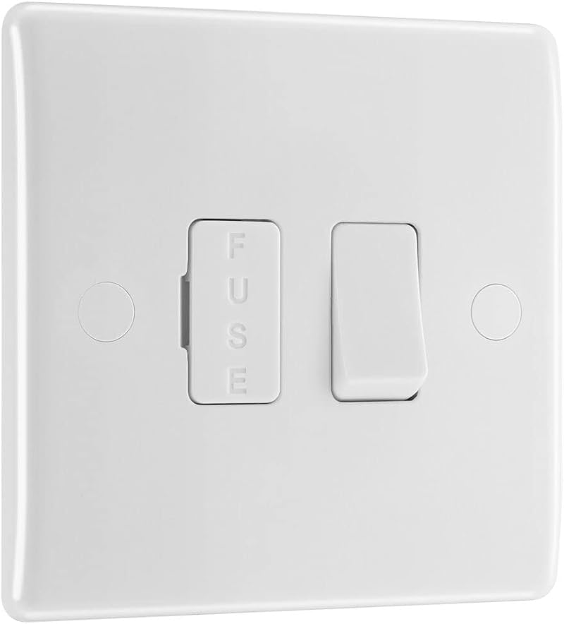 BG Electrical Switched Fused Connection Unit Nexus 800 White 13A 35mm
