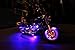 OPT7 Aura Motorcycle LED Accent Lighting Kit, RGB Multi-Color Lights Kit with Remote, Motorcycle Lights Underglow Strips Accessories with Switch for Cruisers, 10pc Single Row