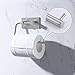 KES Toilet Paper Holder Self Adhesive SUS 304 Stainless Steel Storage Bathroom Kitchen Paper Towel Stick Rotating Rod Tissue Roll Hanger Contemporary Style, Brushed Finish 2 Pack, A7070-2-P2