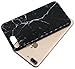 A-Focus Case for iPhone 8 Plus Black Case, iPhone 7 Plus Case Marble, IMD Design Stone Pattern Texture Soft Flexible TPU Slim Fit Cover Case for iPhone 7 Plus 8 Plus 5.5 inch Glossy Black