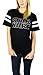 Star Wars Womens Logo Varsity Football Tee Empire Black Large