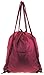 Burgundy Elephant Print Gym Sport Drawstring Bag Backpack Purse