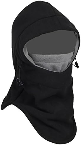 Nanji Balaclava Fleece Hood,Heavyweight Cold Weather Winter Motorcycle,Windproof Ski Mask,Ski&amp;Snowboard Gear