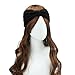 Tenworld Women Winter Warm Headband Hollow Out Woolen Yarn Woven Hairband