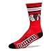 For Bare Feet Men's NHL 4 Stripe Deuce Crew Socks
