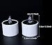 Youngerbaby Set of 6 Romantic Solar Power LED Tea Lights Candle Flameless Candles, LED Tealights for Home Decoration, Garden, Outdoor