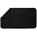 Envision Home Dish Drying Mat for Kitchen, Absorbent, Reversible Microfiber Dish Mat, 18 Inch x 32 Inch, Black