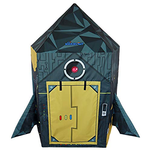 NARMAY® Play Tent Rocket Ship Playhouse for Kids Indoor/Outdoor Fun - 44 x 42 x 60 inch