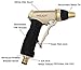 Spray Nozzle for Garden Hose, Brass Tip Garden Hose Nozzle - Leak-Proof High Pressure Metal Water Nozzle Sprayer - Spray Gun, Ergonomic Trigger with Hand Free Lock, for Washing Cleaning Watering