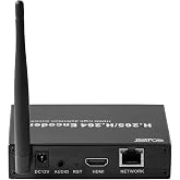 EXVIST H.265 1080P HDMI to Network Video Converter with WiFi Connectivity and SD Card Slot Max. 128G DDNS HTTP RTSP TS UDP Compatible with ONV/HK Private Protool for CCTV Surveillance Systems