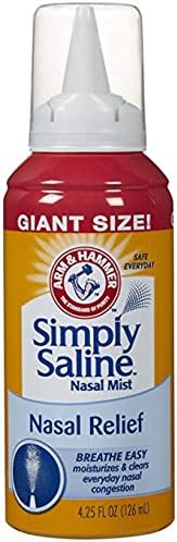 Simply Saline Adult Nasal Mist, Original, Giant Size, Familsize of 9 Pack (4.25 Oz Each) BGQ&DS