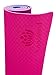 YOGALAND Premium Yoga Mat with Carrier Strap – Yoga Mat 6mm 1/4-Inch Thick, Non-Slip, Eco-Friendly Lightweight, Extra Large 72 x 24 for Yoga, Pilates, Exercise, Fitness (Pink)thumb 3