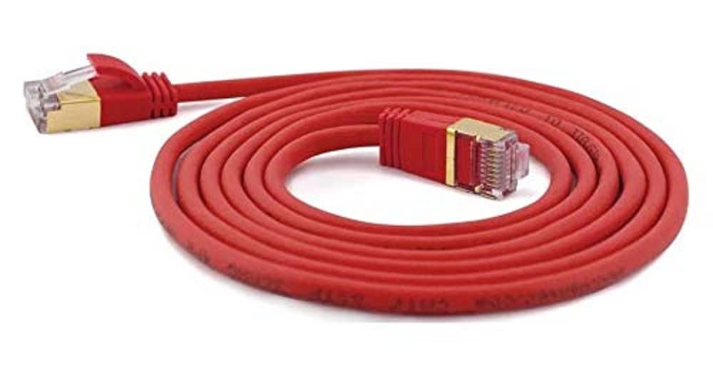 wantecWire 7156 Ultra Slim Patch Cable Red