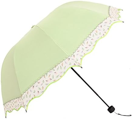 Tripod Folding Sun Umbrella UV Protection UPF 50+, Rain Umbrella, Anti UV Windproof Tested Compact Ultralight Travel Umbrella for Women