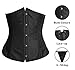 Alivila.Y Fashion Womens Plus Size Vintage Underbust Waist Training Corset 2686A-Black-4XL