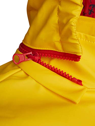 Urban Republic Boys Lightweight Waterproof Hooded Vinyl Raincoat Jacket, Yellow, Size 10/12'