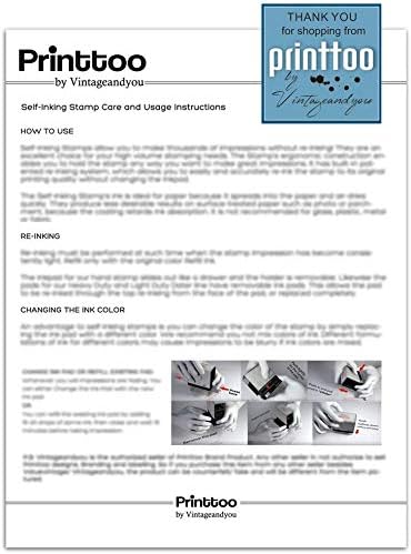 Printtoo Approved Self-Inking Stamp Office Stationery Printed Glossy Stamp, Red Ink, 14mm x 38mm - Image 3