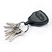 KEY-BAK SUPER48 Retractable Key Holder with Kevlar Cord, Black Polycarbonate Housing and Ball-Joint Lock