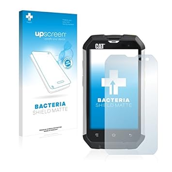 upscreen Bacteria Shield Matte Displayschutz Schutzfolie für Caterpillar Cat B15 (antibakterieller Schutz, matt - entspiegelt