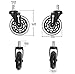 AIRKOUL Office Chair Caster Wheels, 5Pcs 3 Inches Replacements Wheels Caster Universal Fit Safe for Hardwood & Carpet Floor,Smooth & Quiet