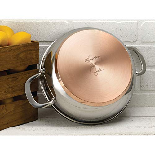 LAGOSTINA Giada Stainless Steel 4 Qt. Covered Dutch Oven with Lid