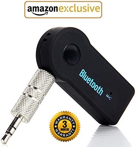 Annant™ 3.5MM Wireless Car Bluetooth Receiver HandsFree AUX Audio Stereo Receiver Adapter Kit - (Black)