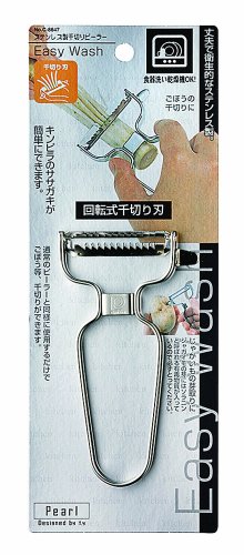 Parukinzoku Easy Wash stainless steel julienne peeler - Made in Japan] C-8647