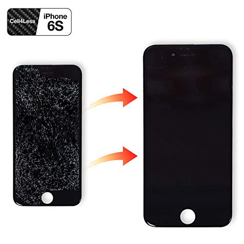CELL4LESS LCD Touch Screen and Digitizer Assembly for The iPhone 6S 4.7 inch - NOT for The 5.5" (for iPhone 6S Black)