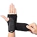 EXski Carpal Tunnel Wrist Brace Removable Hand Support Brace Adjustable Strap for Arthritis Sprains Strains Left Hand Medium 1 Piece