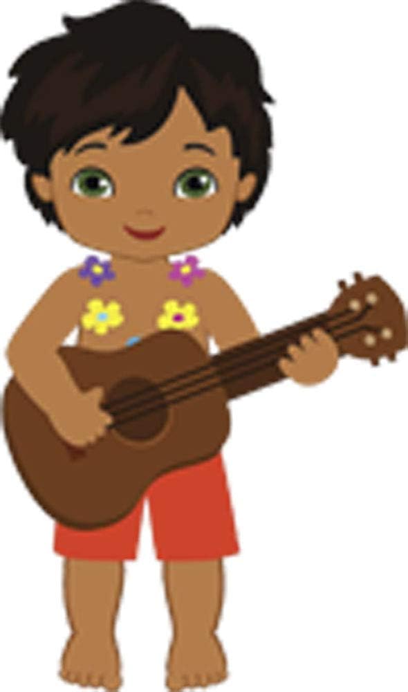 Amazon Com Sweet Hawaiian Polynesian Island Kid Cartoon Vinyl Decal Sticker 12 Tall Boy Arts Crafts Sewing