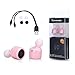 Wireless Invisible Earbuds,Lesoom Mini Sports Headphones True Wireless Bluetooth V4.2 Invisible Stereo Surround Sound Earpiece With Mic For iPhone 5 5S Galaxy S5 S6 Note 4 5 iPad Laptop -Pink
