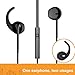 Reddie Wired Headphone In-ear Earbuds with Microphone HiFi Sound Earphones Volume Control for iOS, Android, Windows, iPhone, iPad Black