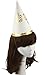 Party Hats - 12-Pack Cone Hats for Kids Birthday Party, Celebration Event - Party Accessories, Decorative Party Supplies, Gold Scalloped Trim, 6 x 8.7 x 6.2 Inches, Gold and White