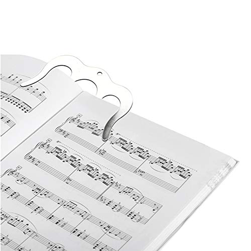 Osring Metal Music Book Clip Page Holder, Piano Book Page Holder for Musicians, 2pcs - Thumbnail 5