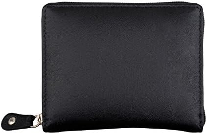 RFID Blocking zip around wallets genuine soft cow leather bifold RZ136