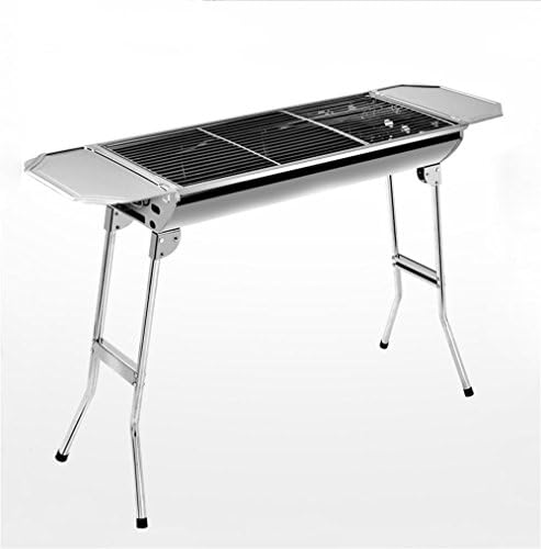 MCCStainless steel BBQ Grill outdoor portable household King size thick charcoal grill 72.5*33.5*70.5 Grill (cm)