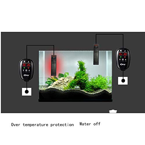 SISHUINIANHUA Fish Tank Thermostat Aquarium Heating Province Electric Frequency Conversion High-Power Explosion-Proof,800W