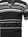 SBW Men's Basic Everyday Stripe Polo T-Shirt