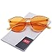 Pro Acme One Piece Design Rimless Sunglasses Ultra-Bold Colorful Mono Block (Orange)
