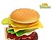 Little Treasures Cheese Burger Game with 17 Stacking Hamberger Pieces for 2-4 Players for Ages 3 and Up