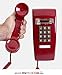 Industrial Wall Phone with Dialpad & Wallplate - Red