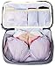 MISSLO Portable Travel Bra Socks Underwear Cosmetic Accessory Toiletry Organizer 3 Layers (Grey)