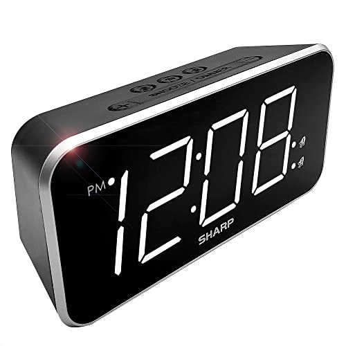 Sharp Alarm Clock Jumbo Easy to Read Display 3 Step Dimmer Control