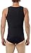 Underworks Mens Compression Tanksuit Girdle Shirt Large Black