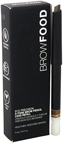 BrowFood Eco Precision 2-Tone Brow Pencil Refill, Brunette, 0.4g