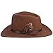 SCALA Men's Crushable Felt Outback, Pecan, Small