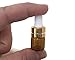 Your Prepared Family Miniature 1/4 Dram 1mL Glass Dropper Bottles for Essential Oils from. Amber Glass to Protect Sensitive Oils. Gold top is The for Any Special Occasion. (10 Pack)