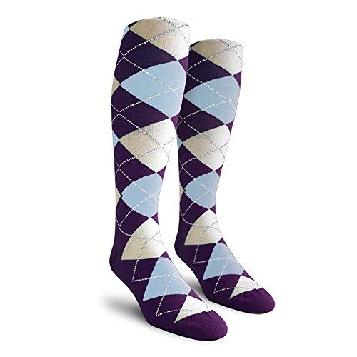 Golf Knickers Colorful Knee High Argyle Cotton Socks for Men Women and