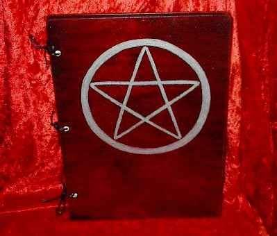 Hand-crafted Wood Book of Shadows - Pentacle Design